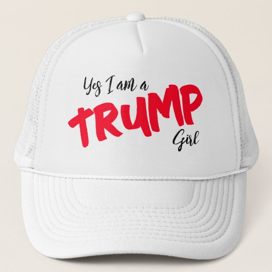 Ja, ik ben een Trump Girl Trucker Pet (Voorkant)