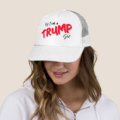 Ja, ik ben een Trump Girl Trucker Pet (In situ)