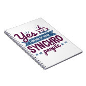 Ja, ik ben een van die Synchro-mensen die zwemmen Notitieboek (Rechterzijde)