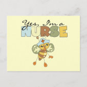 JA, ik ben een verpleegster T-shirts en cadeautjes Briefkaart (Voorkant)