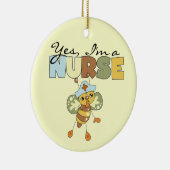JA, ik ben een verpleegster T-shirts en cadeautjes Keramisch Ornament (Rechts)