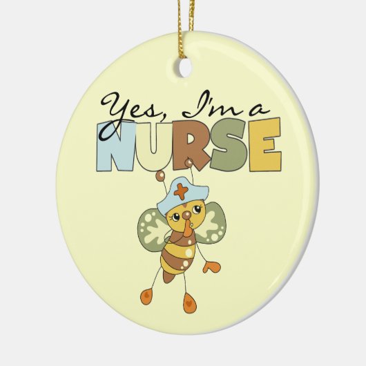 JA, ik ben een verpleegster T-shirts en cadeautjes Keramisch Ornament (Links)