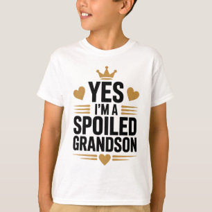 Ja, ik ben een verwend kleinzoon t-shirt