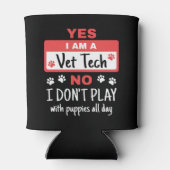 Ja ik ben een Vet Tech Spelen met Puppies Blikjeskoeler (Achterkant)