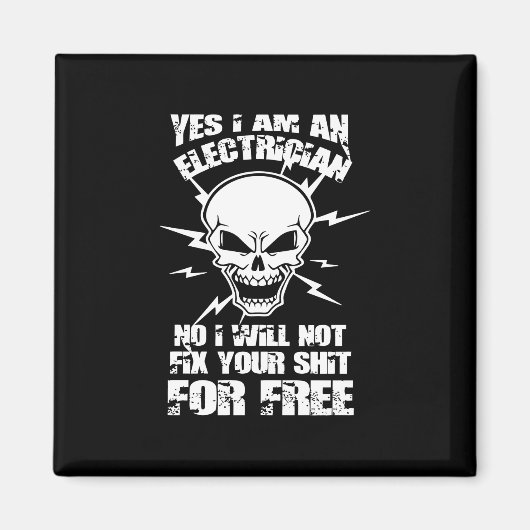 Ja, ik ben elektricien magneet (Voorkant)