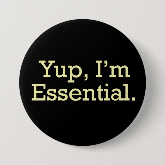 Ja, ik ben Essential. Ronde Button 7,6 Cm (Voorkant)