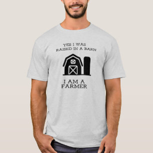 Ja, ik ben geboren in een boerenschuur t-shirt