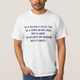 Ja, ik ben geek en trots dat ik het ben. t-shirt