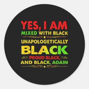 Ja, ik ben gemengd1 ronde sticker