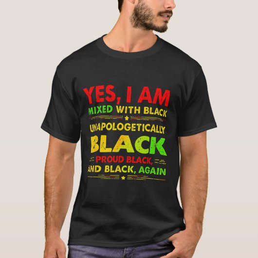 Ja, ik ben gemengd1 t-shirt (Voorkant)