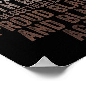 Ja, ik ben gemengd met Black History Month Black P Poster (Hoek)