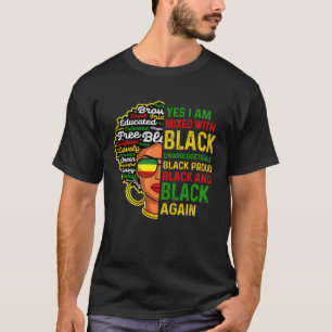 Ja, ik ben gemengd met melanine Afrika zonder enig T-shirt