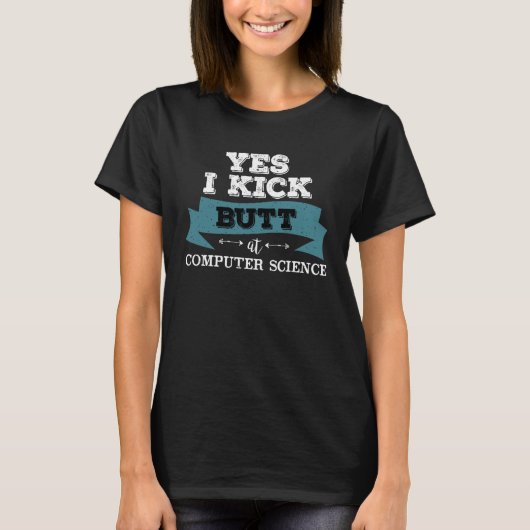 Ja, ik ben goed in computerwetenschappen t-shirt (Voorkant)