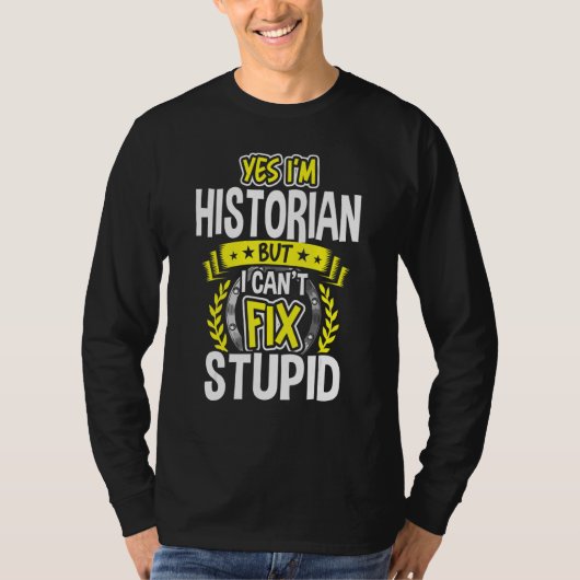 Ja, ik ben historicus t-shirt (Voorkant)