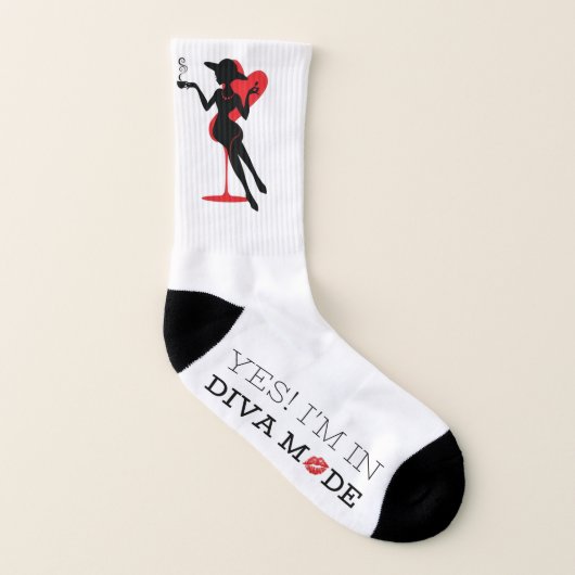 JA! IK BEN IN DIVA M💋DE SOKKEN (Links binnenkant)