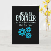 Ja, ik ben ingenieur Funny Technici Engineering Kaart (Gele Bloem)