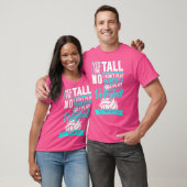 Ja ik ben lang ik speel volleybal veel beter grapp t-shirt (Unisex)