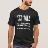 Ja ik ben Lange Grappige Tshirt zwart (Voorkant)
