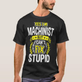 Ja, ik ben machinist t-shirt (Voorkant)