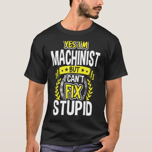 Ja, ik ben machinist t-shirt (Voorkant)