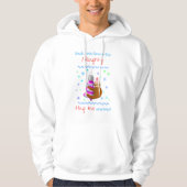 Ja, ik ben Naughty Sloth Hugging Xmas Ornament Hoodie (Voorkant)