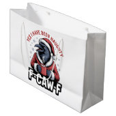 Ja, ik ben ondeugend geweest F-Caw-F Funny Kerstmi Groot Cadeauzakje (Voorkant Gekanteld)