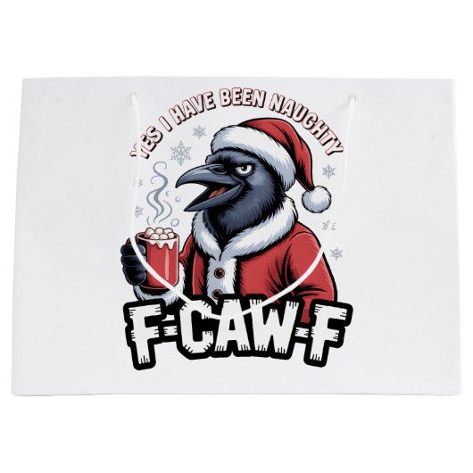 Ja, ik ben ondeugend geweest F-Caw-F Funny Kerstmi Groot Cadeauzakje (Voorkant)