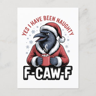 Ja, ik ben ondeugend geweest F-Caw-F Funny Kerstmi Uitnodiging Briefkaart