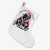 Ja ik ben ondeugend geweest F-Caw-F Grappige Kerst Grote Kerstsok (Voorkant (Hangend))