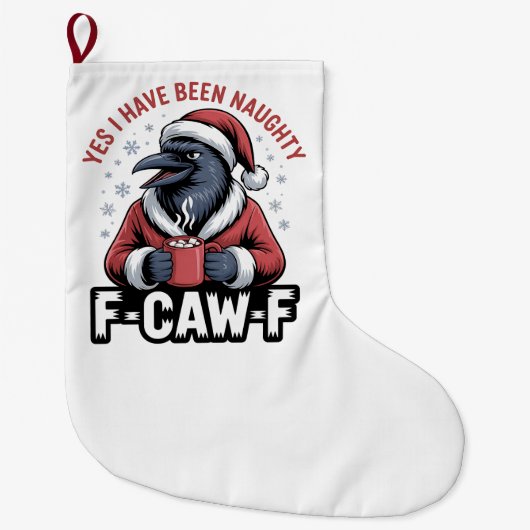 Ja ik ben ondeugend geweest F-Caw-F Grappige Kerst Grote Kerstsok (Voorkant)