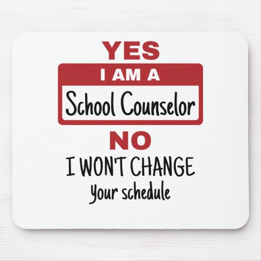 Ja Ik ben schooladviseur Wijzigingsschema Muismat (Voorkant)