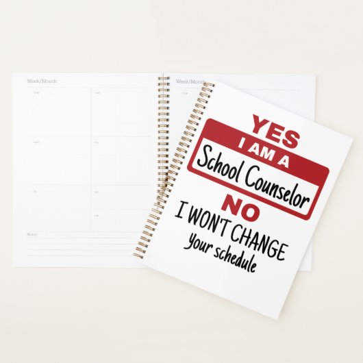 Ja Ik ben schooladviseur Wijzigingsschema Planner (Display)