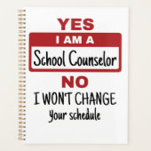 Ja Ik ben schooladviseur Wijzigingsschema Planner (Voorkant)