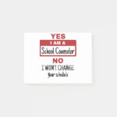 Ja Ik ben schooladviseur Wijzigingsschema Post-it® Notes (Voorkant)