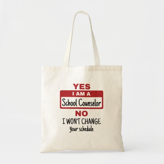 Ja Ik ben schooladviseur Wijzigingsschema Tote Bag (Voorkant)
