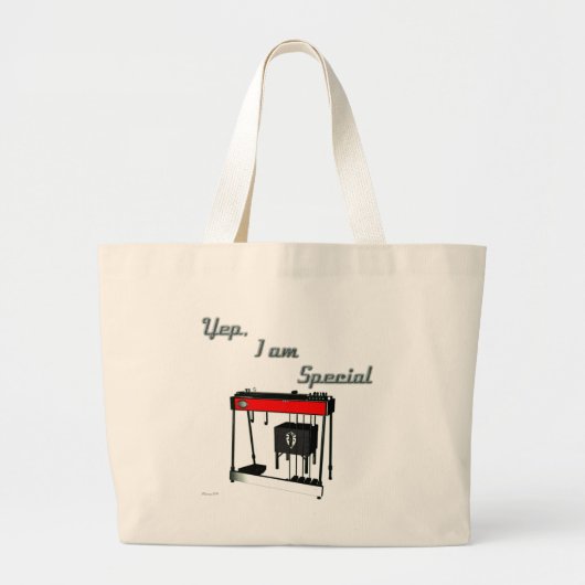 Ja, ik ben speciaal — Pedal Steel Guitar Grote Tote Bag (Voorkant)