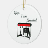 Ja, ik ben speciaal — Pedal Steel Guitar Keramisch Ornament (Links)