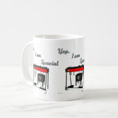 Ja, ik ben speciaal — Pedal Steel Guitar Koffiemok (Voorkant links)