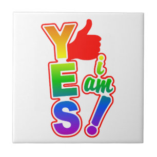 JA, IK BEN tegel Tegeltje