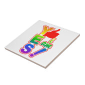 JA, IK BEN tegel Tegeltje (Zijkant)