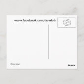 ja ik ben vegetariër briefkaart (Achterkant)
