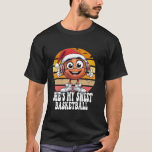 Ja ik ben zoete basketbal voor kinderen meisjes jo t-shirt