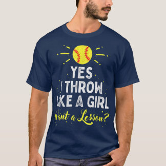Ja, ik denk als een meisje-kletsnons grappige sach t-shirt
