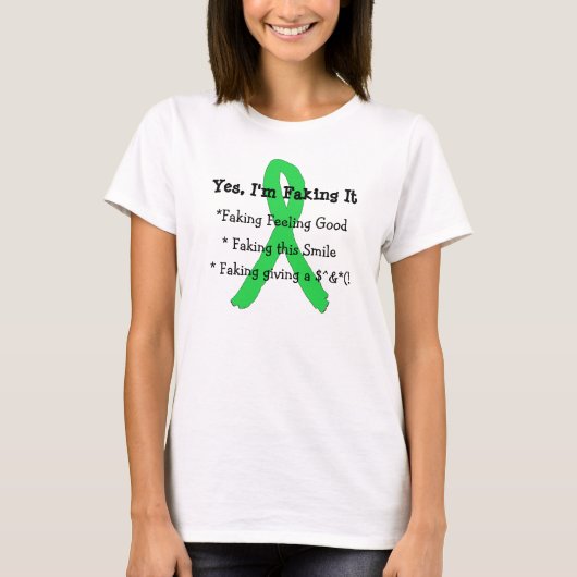 Ja, ik doe alsof! Lyme-ziekte bewustzijnsshirt T-shirt (Voorkant)