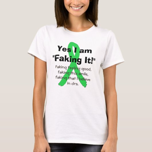 Ja, ik doe alsof! Ziekte van Lyme Awareness Shirt (Voorkant)