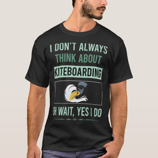Ja ik doe Kiteboarden Kiteboarder T-shirt (Voorkant)