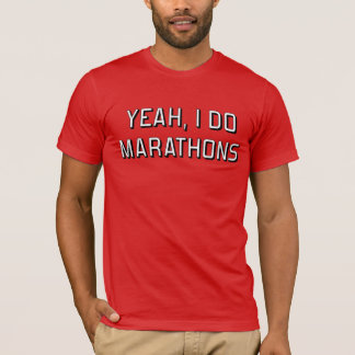 Ja, ik doe marathons t-shirt