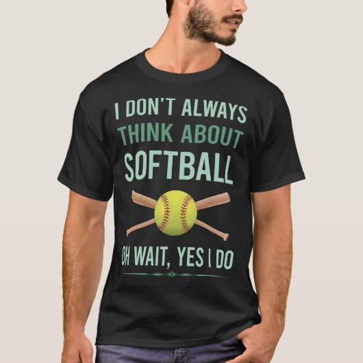 Ja ik doe Softbal T-shirt (Voorkant)
