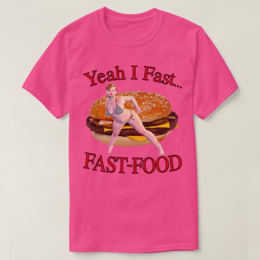 Ja, ik fast food t-shirt (Design voorkant)
