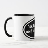 "Ja ik heb al het garen nodig" Mok (Links)